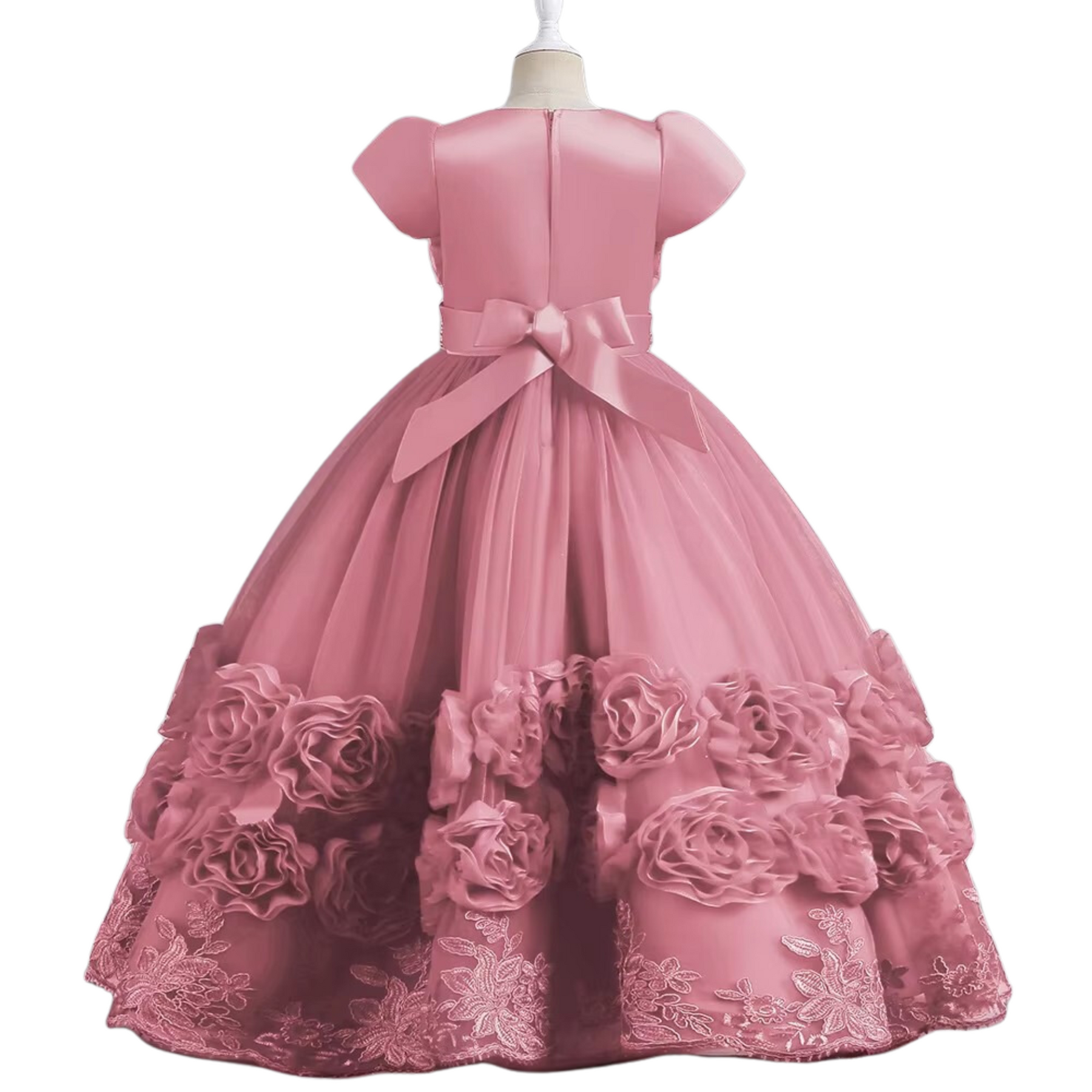 Vestido Arabella Luxo Floral ⚜️🌼 – Silhueta de Mini It-Girl 👗🌟 com Tule Esvoaçante 🦋☁️