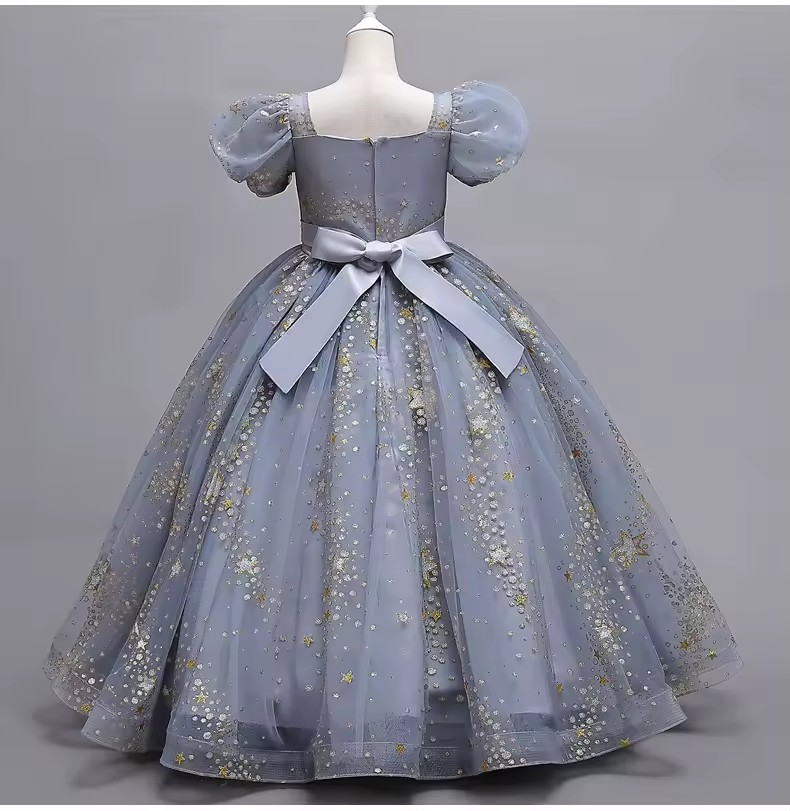 Vestido Emanuelle Estilo Europeu 🌍 – Poliéster Premium 💎✨ – Charme de Princesa 👑💖