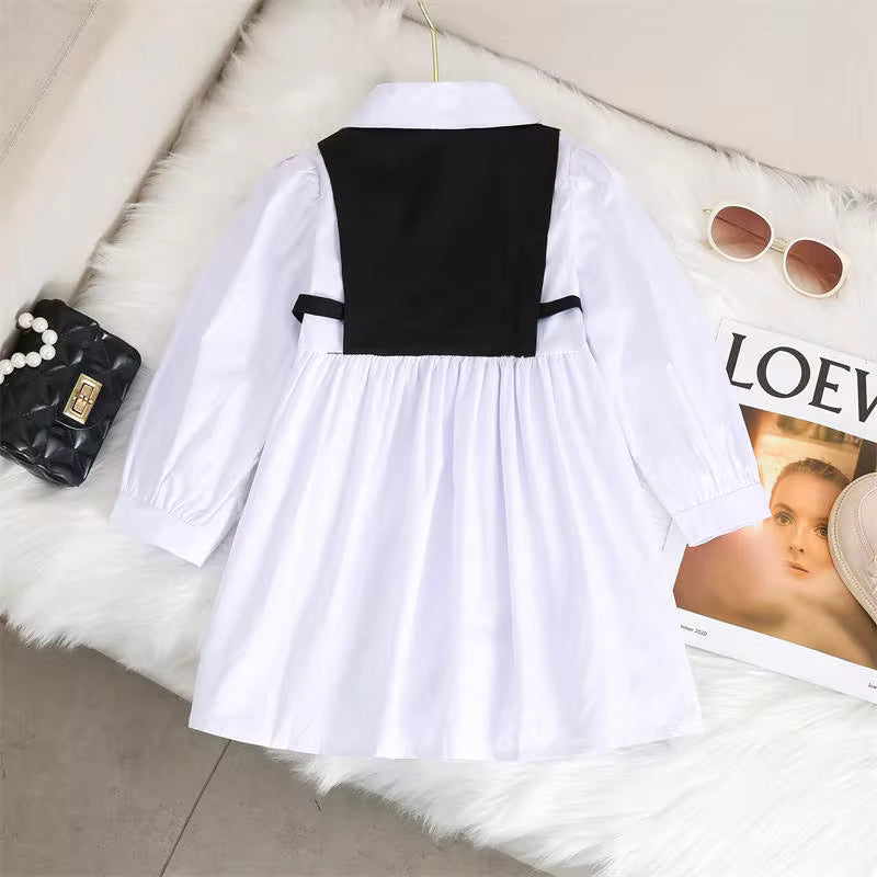 Vestido Korean 🇰🇷 Elegância Coreana ✨ — Atemporal 🕰️, Estilo Preppy 🎓 com Franzidos 🌸