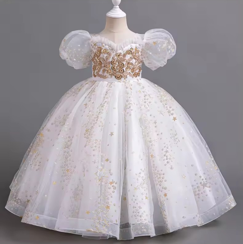 Vestido Emanuelle Estilo Europeu 🌍 – Poliéster Premium 💎✨ – Charme de Princesa 👑💖