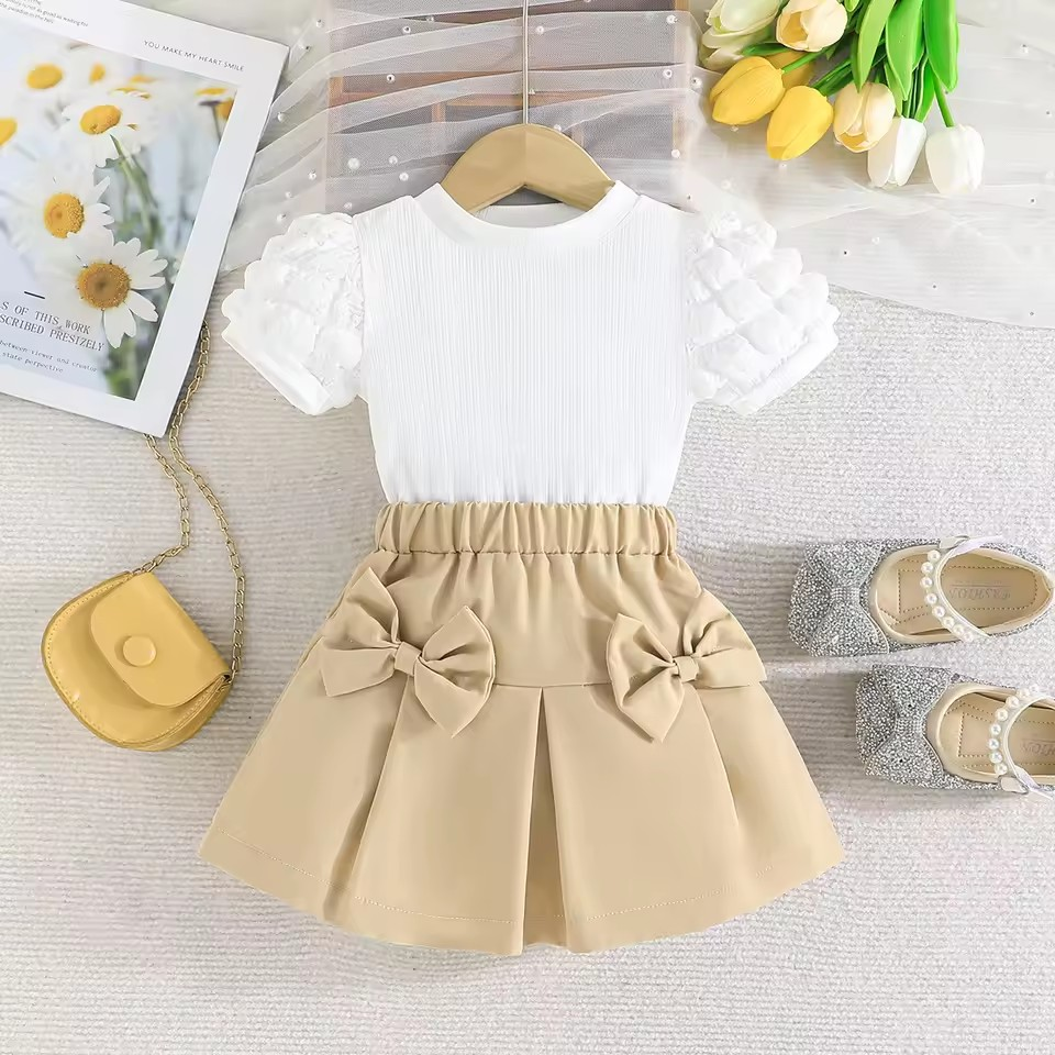 Conjunto Amanda Girlcore 🎀💖 – em Casimira ☁️ para o Verão 🍦☀️