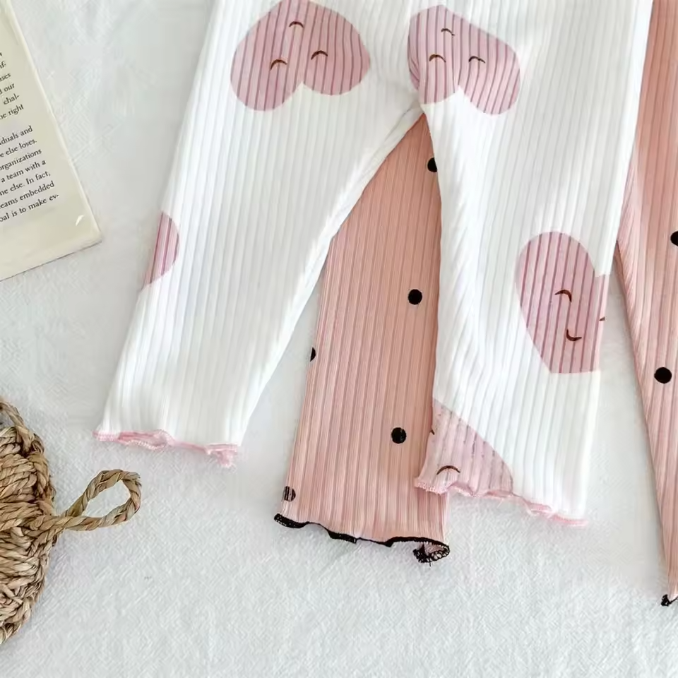 ☁️ Conjunto Liberdade Poá Canelado e Versátil 💫✨ Com Frufru e Toque Suave - Leveza e Paz 🌸💖