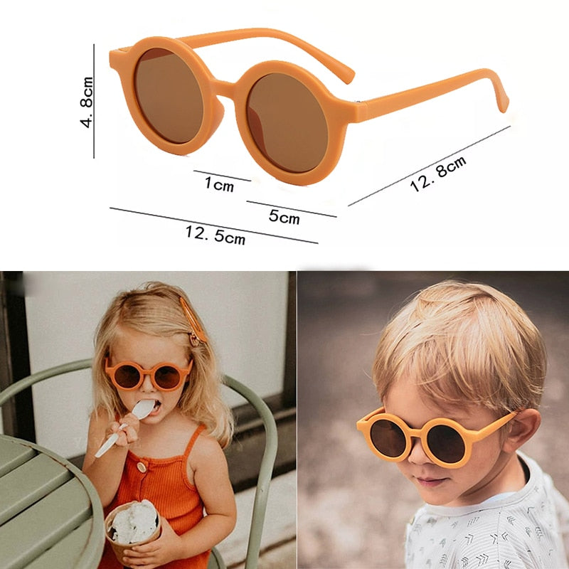 ✨ Óculos de Sol Vintage Infantil ☀️💖 Proteção e Pura Fofura! 😎