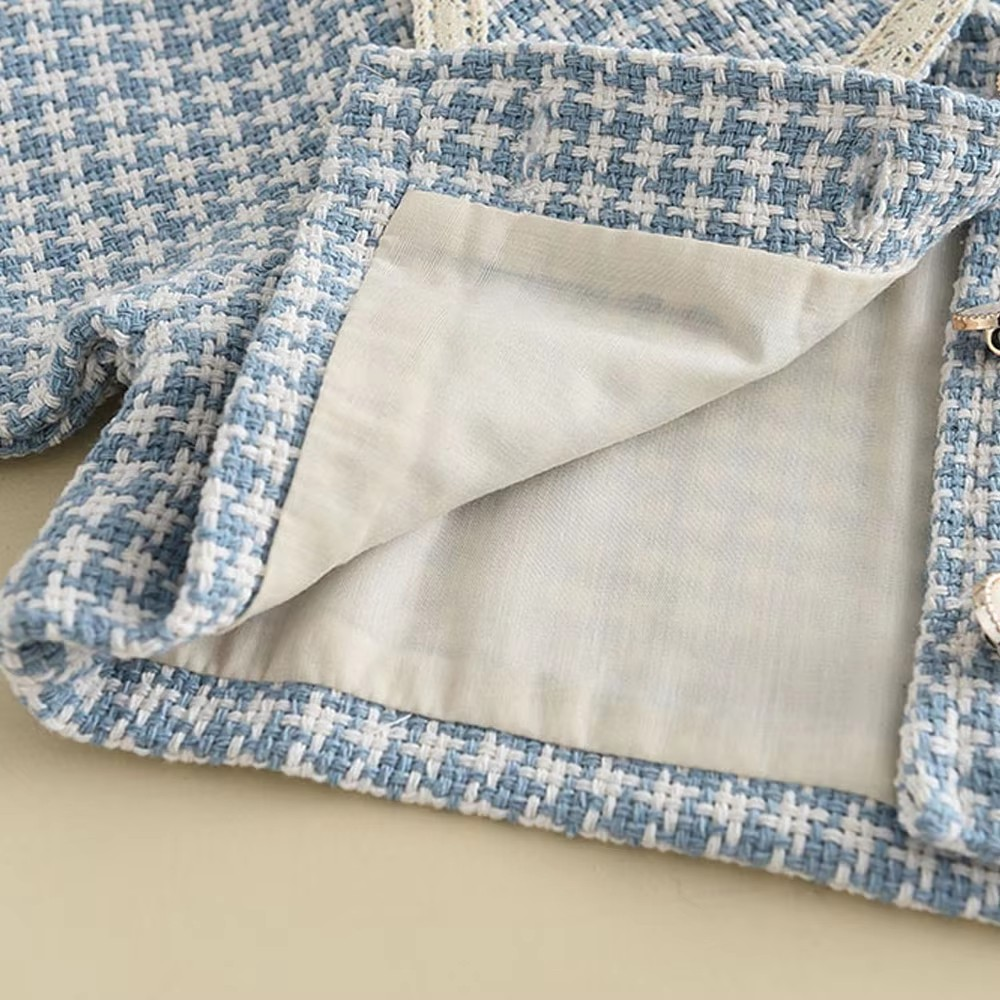 Conjunto Gabriela Preppy Vibes 🎓🌟 - Estampa Xadrez e Aconchego 🔥 para as Mini It-Girls 🎀👑