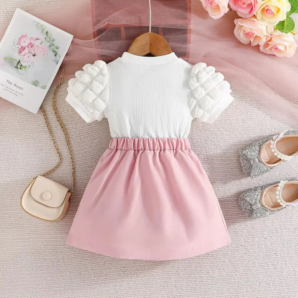 Conjunto Amanda Girlcore 🎀💖 – em Casimira ☁️ para o Verão 🍦☀️
