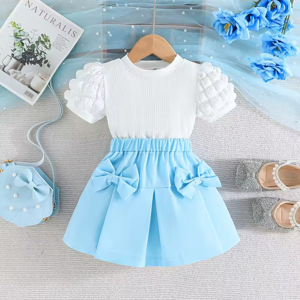 Conjunto Amanda Girlcore 🎀💖 – em Casimira ☁️ para o Verão 🍦☀️