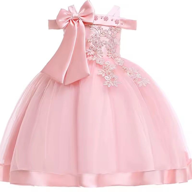 Vestido Eveline Realeza Fashion ⚜️🌟 – Laço Decorativo 🎗️💎 Mangas Românticas 🌸💖