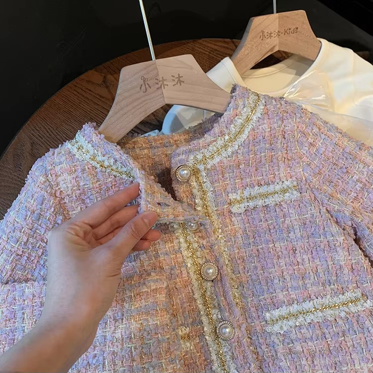 Conjunto Larissa Petit Fashion 🎀👧 – Casaco Quentinho 🔥 e Tule Mágico 💫
