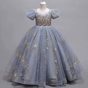 Vestido Emanuelle Estilo Europeu 🌍 – Poliéster Premium 💎✨ – Charme de Princesa 👑💖