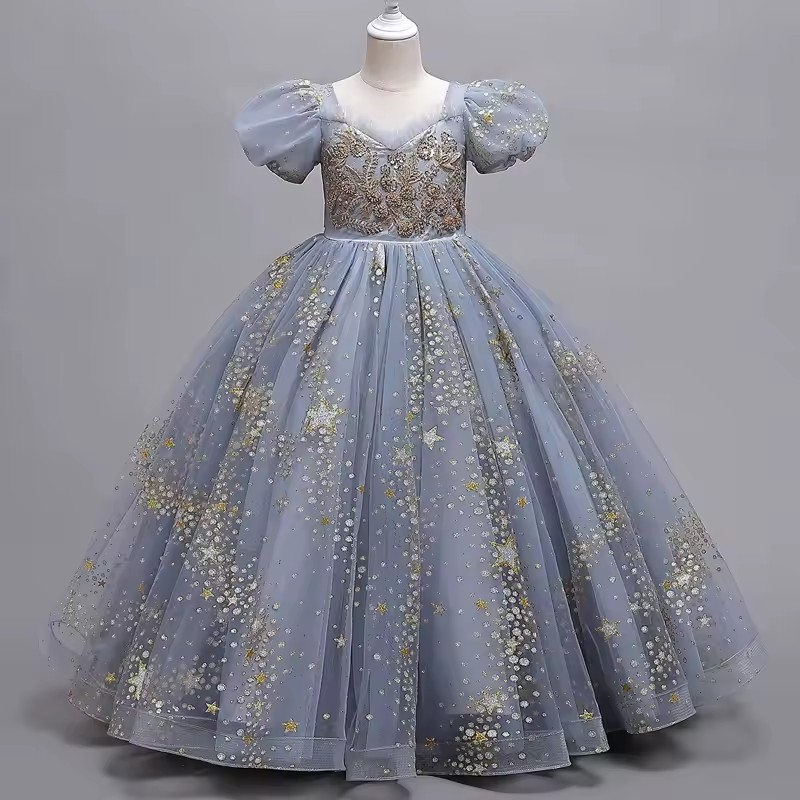 Vestido Emanuelle Estilo Europeu 🌍 – Poliéster Premium 💎✨ – Charme de Princesa 👑💖