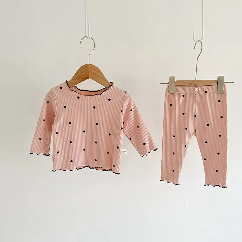 ☁️ Conjunto Liberdade Poá Canelado e Versátil 💫✨ Com Frufru e Toque Suave - Leveza e Paz 🌸💖