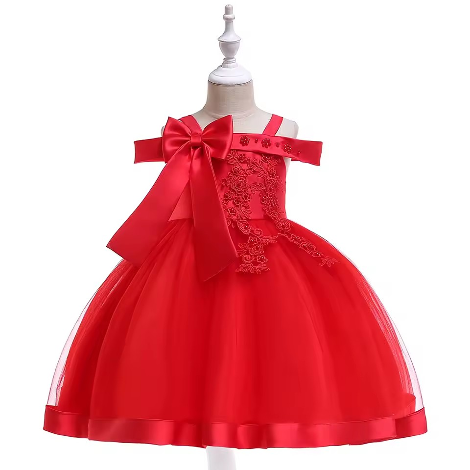 Vestido Eveline Realeza Fashion ⚜️🌟 – Laço Decorativo 🎗️💎 Mangas Românticas 🌸💖