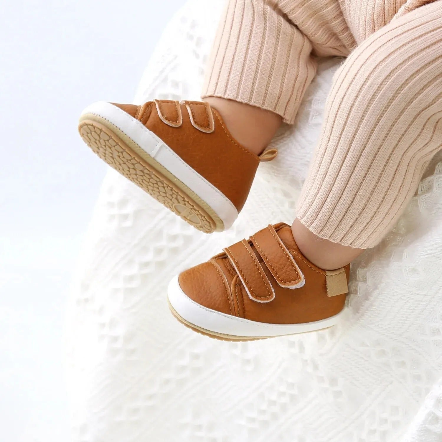 🌟 Tênis Linha Baby 🌱 Couro Ecológico Infantil 👣