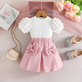 Conjunto Amanda Girlcore 🎀💖 – em Casimira ☁️ para o Verão 🍦☀️