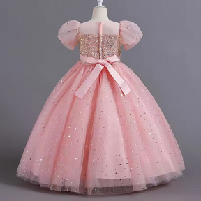 Vestido Hayla Fadinha Fashion 🪄✨ – Efeito Glamour 👑💫, Laço Cintilante 🎗️🌟 & Brilho Sublime 🔥💖