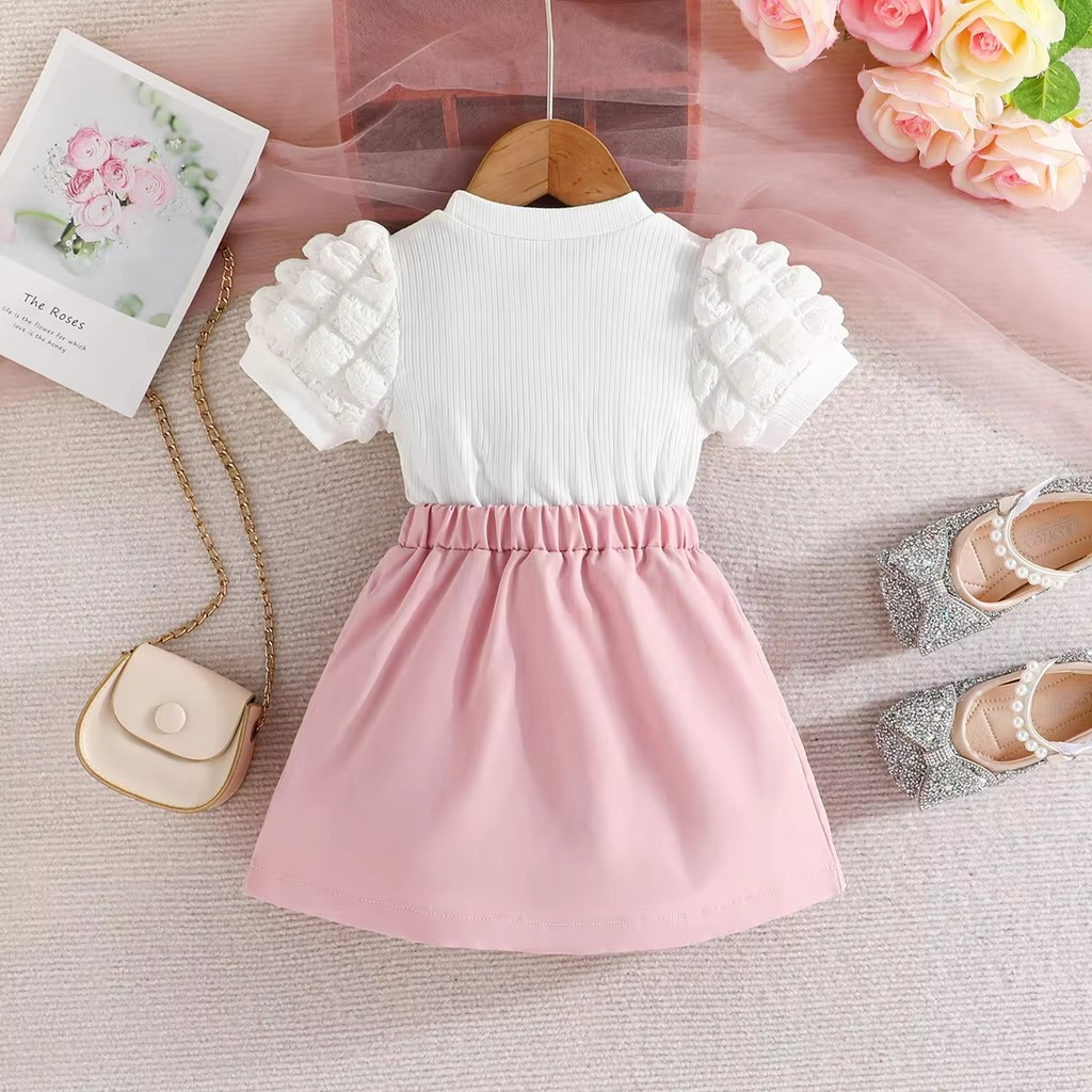 Conjunto Amanda Girlcore 🎀💖 – em Casimira ☁️ para o Verão 🍦☀️
