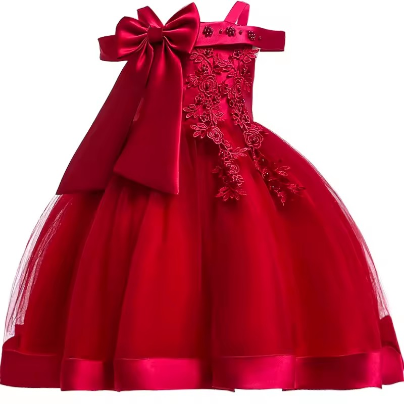 Vestido Eveline Realeza Fashion ⚜️🌟 – Laço Decorativo 🎗️💎 Mangas Românticas 🌸💖