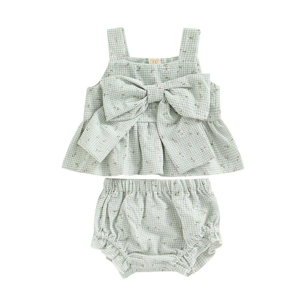 Conjuntinho Mimo Doce Abraço de Algodão ☁️com Lacinho Encantado 🎀 Charme Descomplicado para a Sua Baby Fashion! 👑