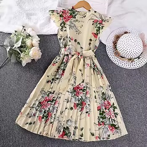 Vestido Lígia Princesa Casual 👑🤍 - Detalhes Franzidos 👗 e Atmosfera Romântica 🥰