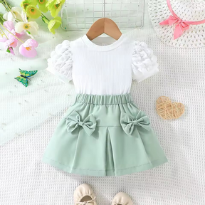 Conjunto Amanda Girlcore 🎀💖 – em Casimira ☁️ para o Verão 🍦☀️