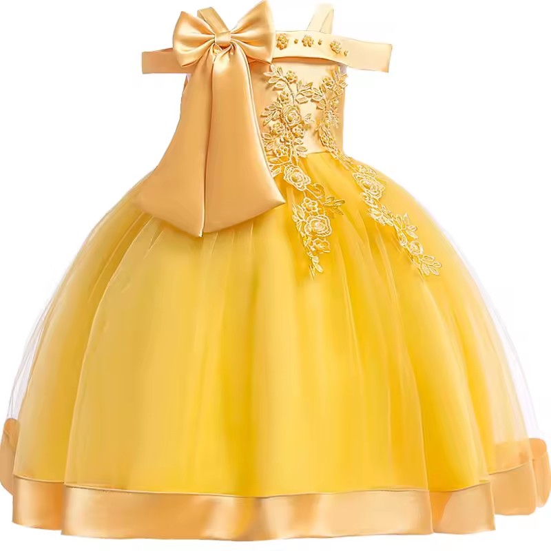 Vestido Eveline Realeza Fashion ⚜️🌟 – Laço Decorativo 🎗️💎 Mangas Românticas 🌸💖